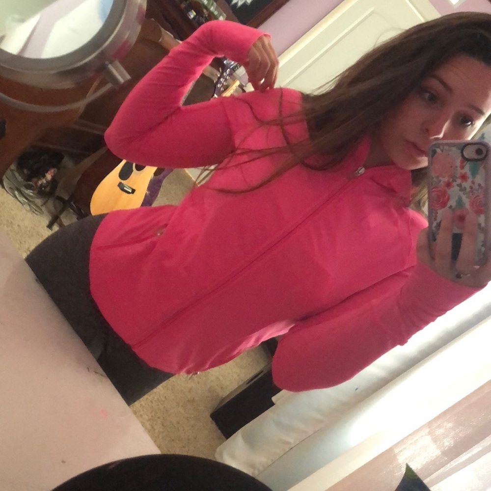 Pink workout jacket